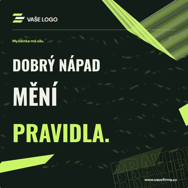 Hlas · typografie — Firemní šablony · kinetické