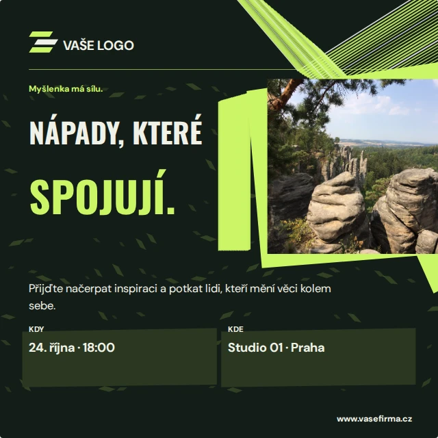 Pozvánka — Firemní šablony · kinetické