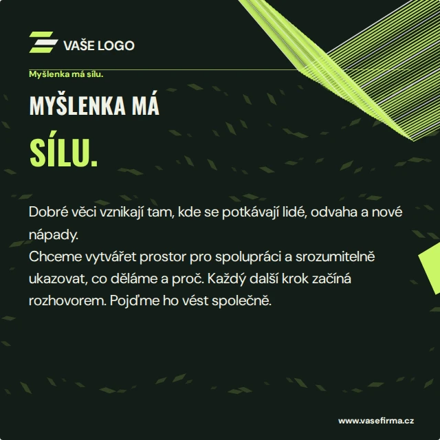 Prohlášení — Firemní šablony · kinetické