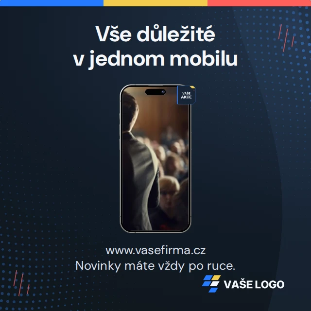 Obrázek v mobilu · Univerzální — Komplet · všechny grafické šablony