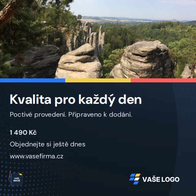 Nabídka produktu · Univerzální — Komplet · všechny grafické šablony