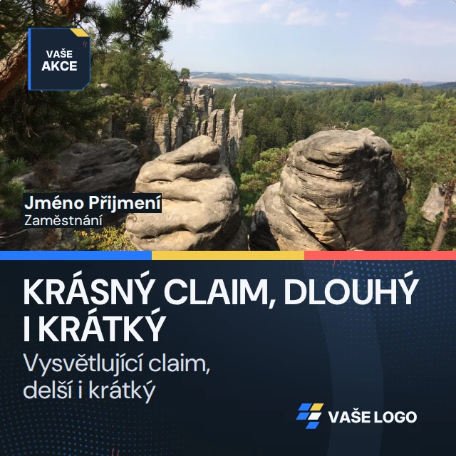 Příspěvek s fotkou osoby · Univerzální — Komplet · všechny grafické šablony