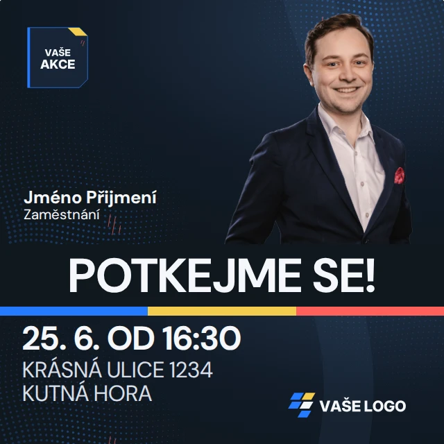 Pozvánka s osobou · Univerzální — Komplet · všechny grafické šablony