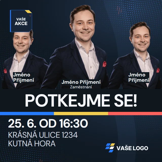 Pozvánka se skupinou · Univerzální — Komplet · všechny grafické šablony