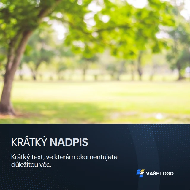Sdělení pod obrázkem · Klasické — Komplet · všechny grafické šablony