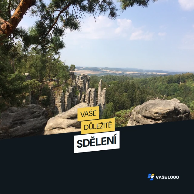 Souvětí s fotografií · Dynamické — Komplet · všechny grafické šablony
