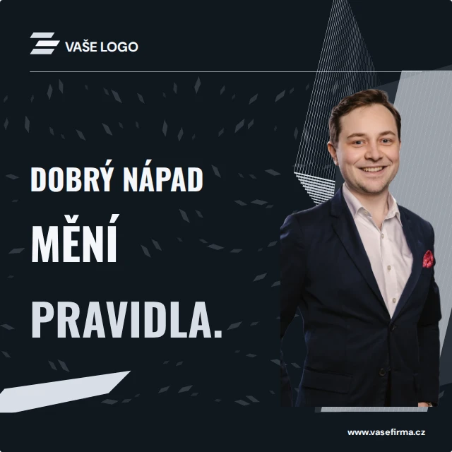 Příspěvek s osobou · Kinetické — Komplet · všechny grafické šablony