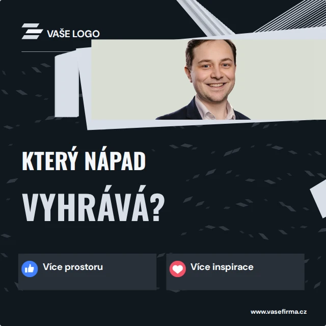 Příspěvek s fotkou osoby · Kinetické — Komplet · všechny grafické šablony
