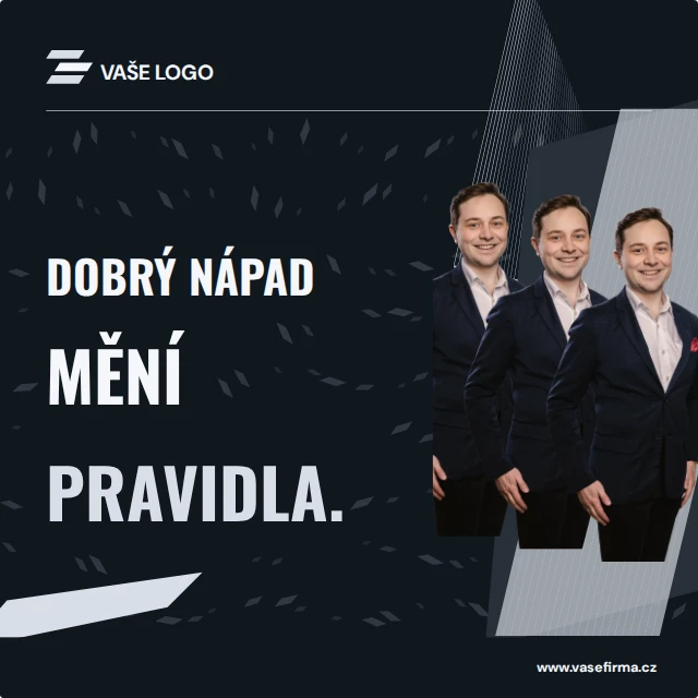 Příspěvek se skupinou · Kinetické — Komplet · všechny grafické šablony