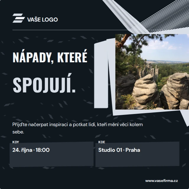 Pozvánka · Kinetické — Komplet · všechny grafické šablony