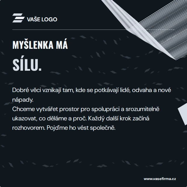 Prohlášení · Kinetické — Komplet · všechny grafické šablony