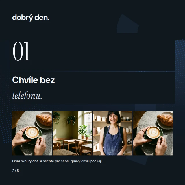 Carousel · obsah · koláž · Blízko — Komplet · všechny grafické šablony
