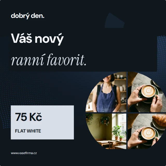 Produkt a nabídka · koláž · Blízko — Komplet · všechny grafické šablony