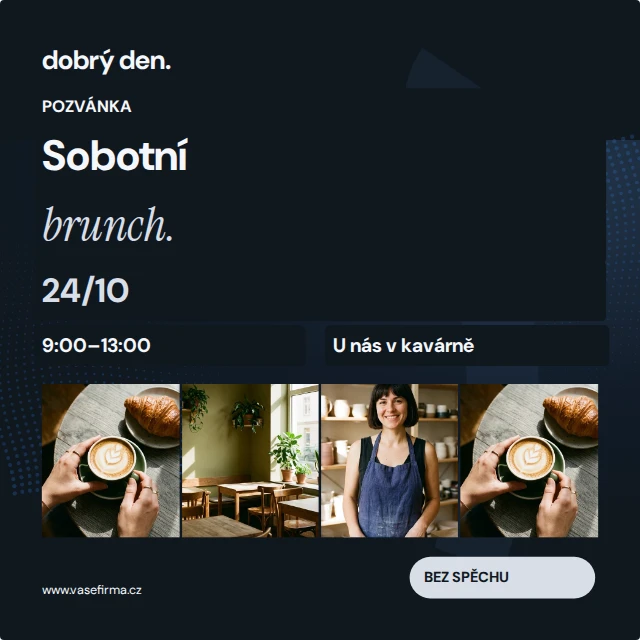 Pozvánka · koláž · Blízko — Komplet · všechny grafické šablony