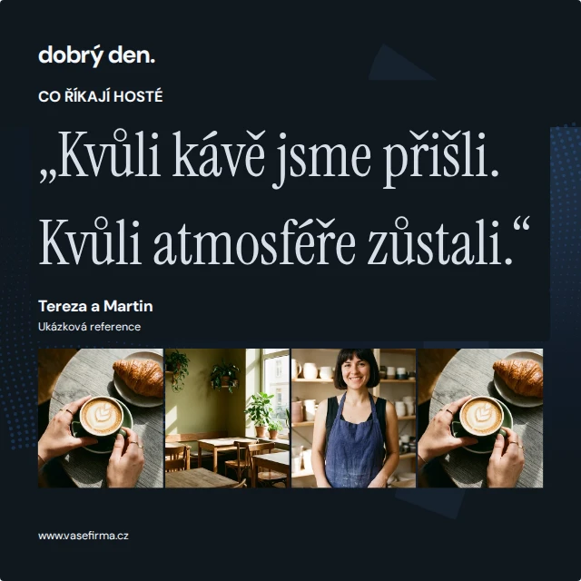 Reference · koláž · Blízko — Komplet · všechny grafické šablony