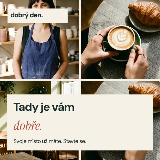 Fotografie s titulkem · koláž — Blízko · šablony pro sociální sítě