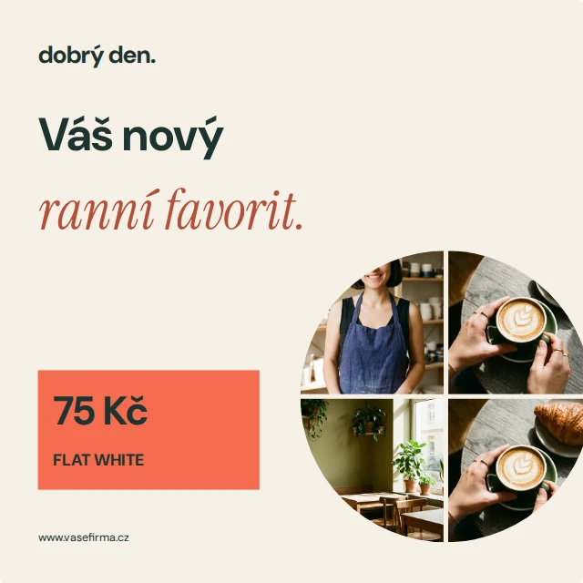 Produkt a nabídka · koláž — Blízko · šablony pro sociální sítě